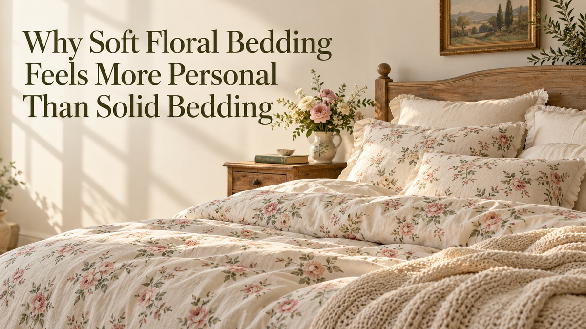 Why Soft Floral Bedding Feels More Personal Than Solid Bedding