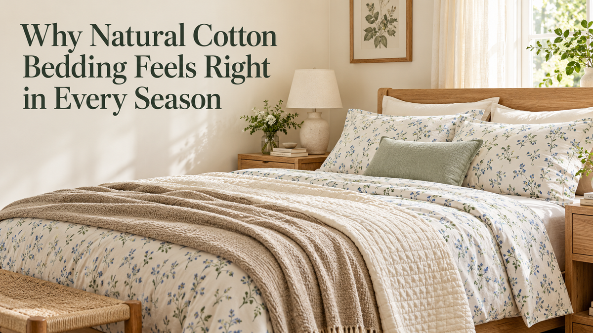 Why Natural Cotton Bedding Feels Right in Every Season
