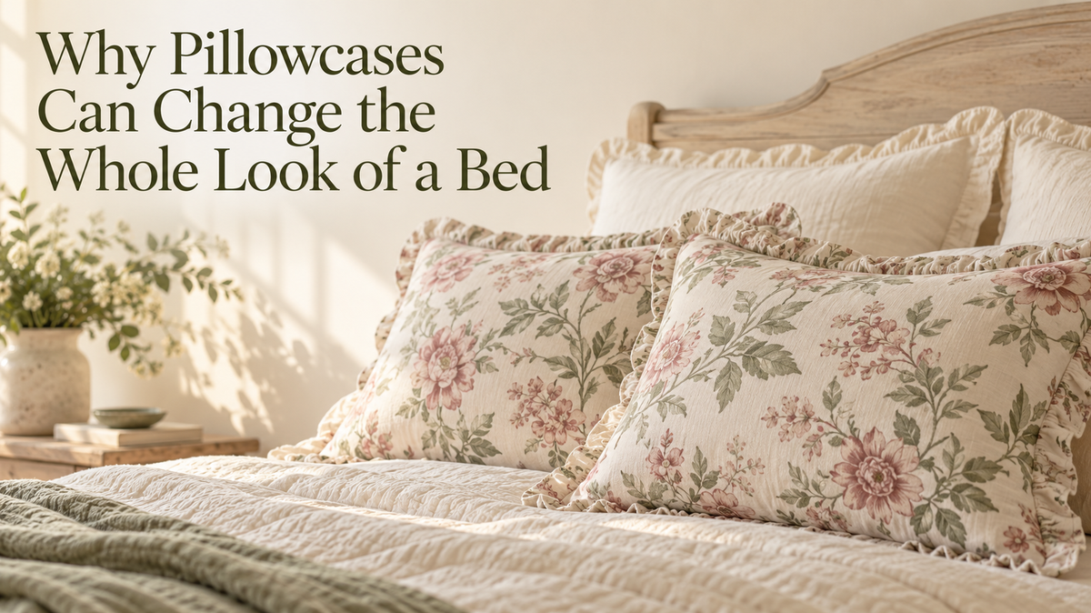 Why Pillowcases Can Change the Whole Look of a Bed