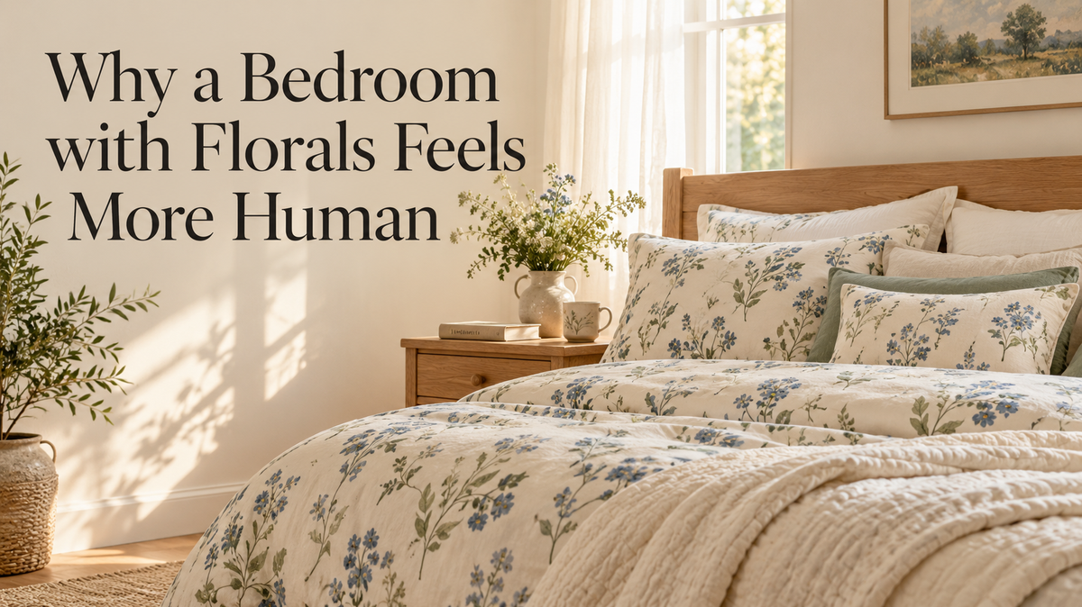 Why a Bedroom with Florals Feels More Human