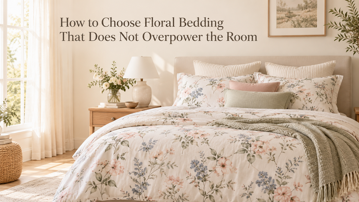 How to Choose Floral Bedding That Does Not Overpower the Room