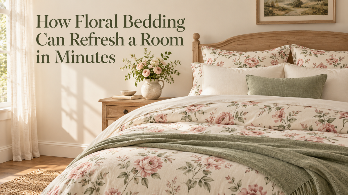 How Floral Bedding Can Refresh a Room in Minutes