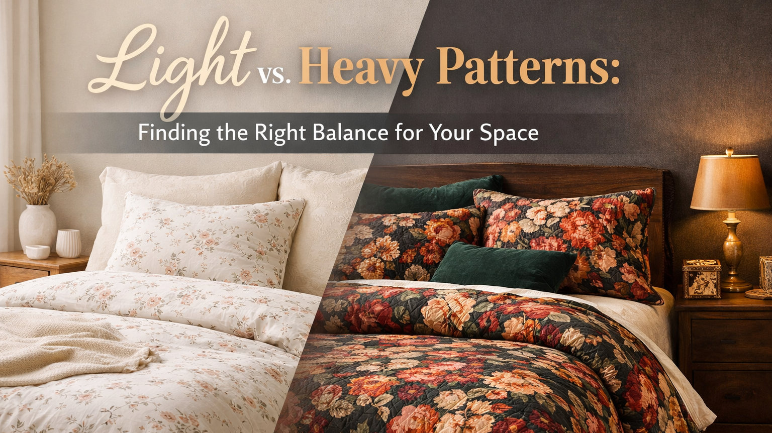 Light vs. Heavy Patterns: Finding the Right Balance for Your Space