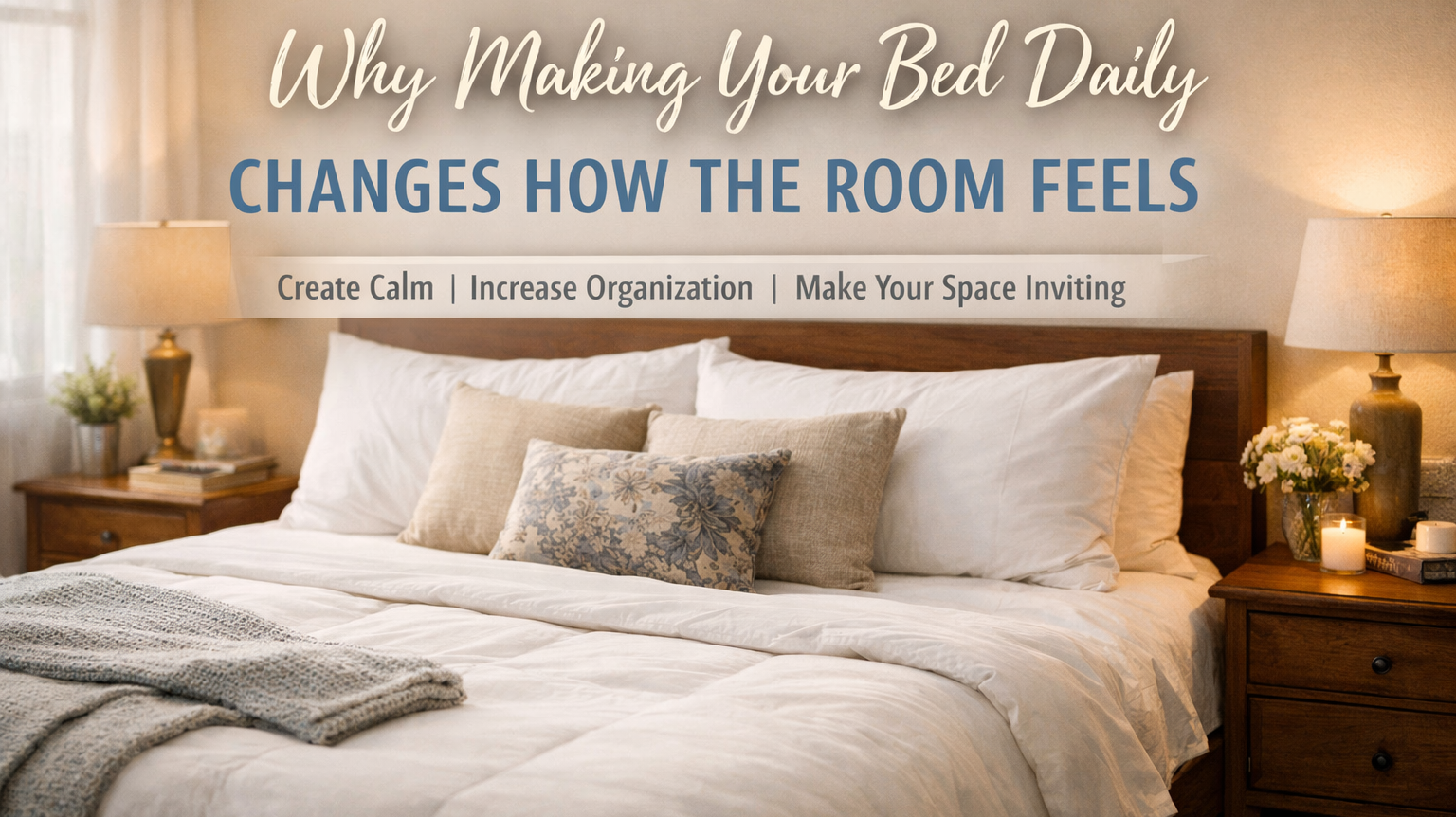 Why Making Your Bed Daily Changes How the Room Feels
