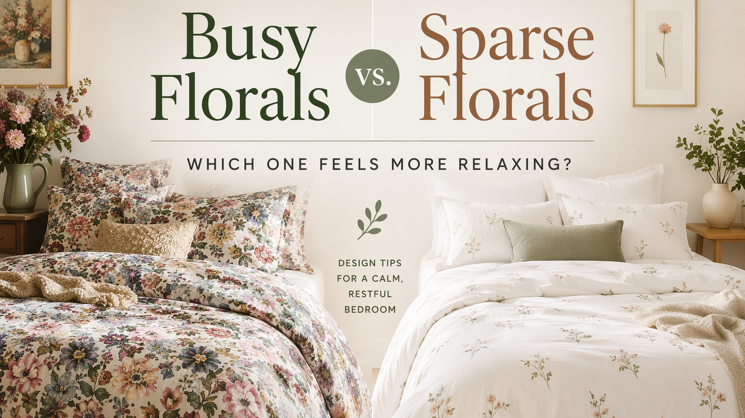 Busy Florals vs. Sparse Florals: Which One Feels More Relaxing?