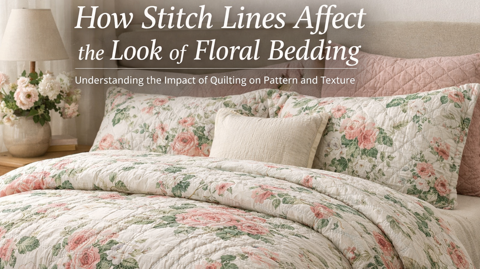 How Stitch Lines Affect the Look of Floral Bedding