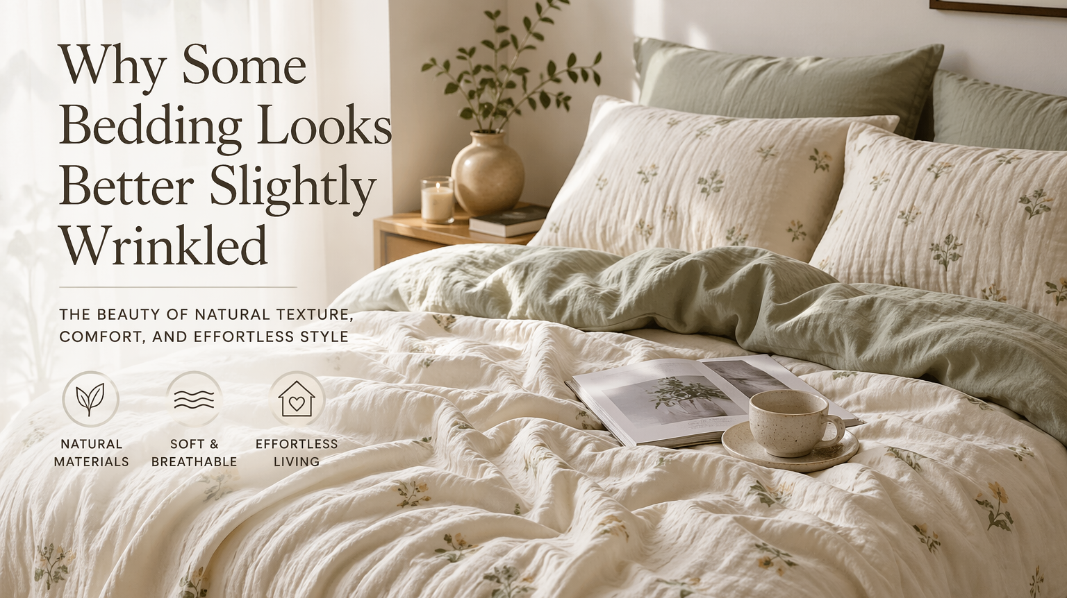 Why Some Bedding Looks Better Slightly Wrinkled