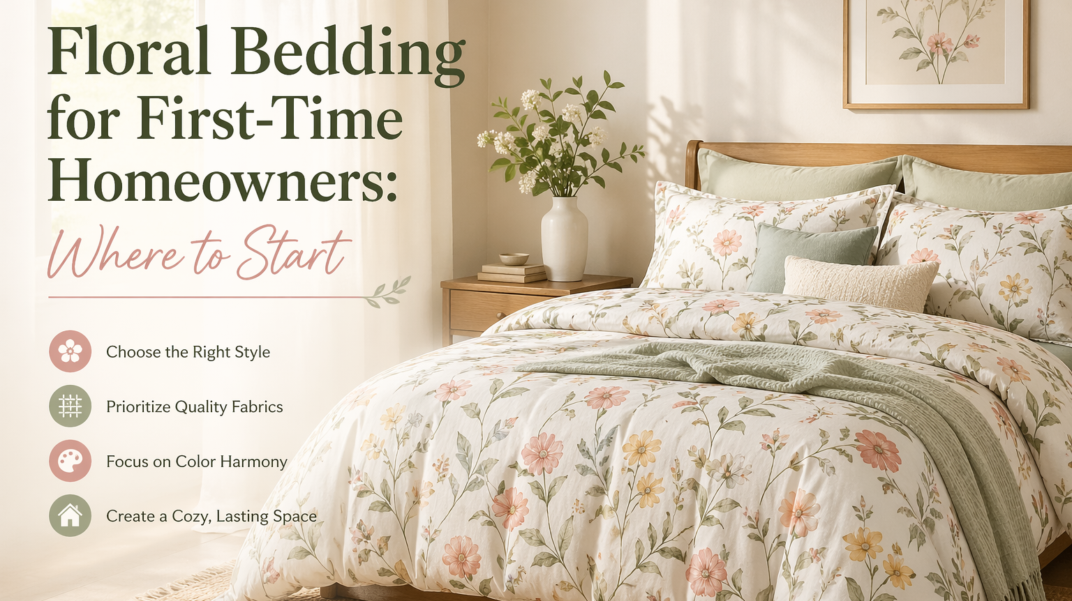 Floral Bedding for First-Time Homeowners: Where to Start