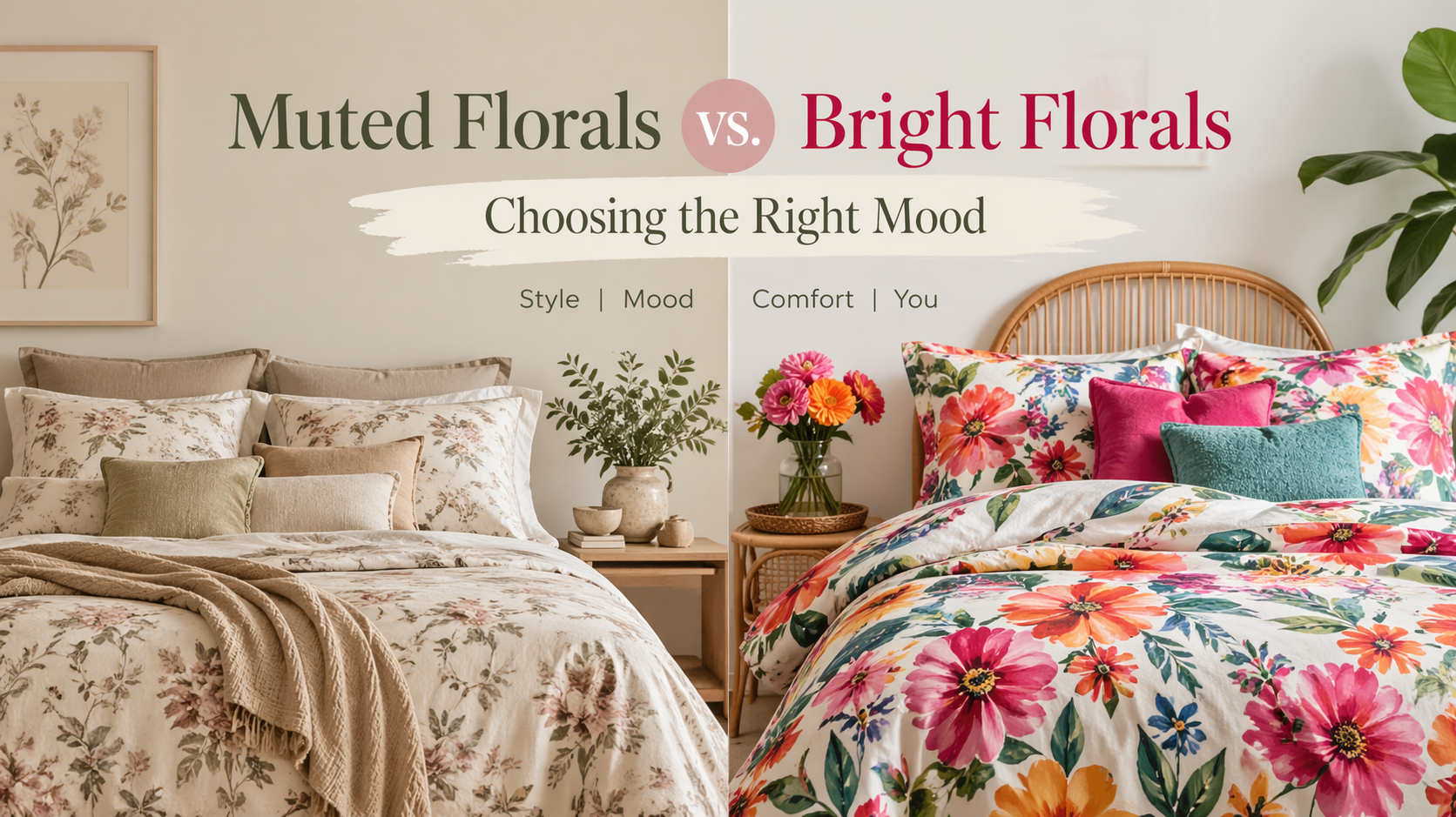 Muted Florals vs. Bright Florals: Choosing the Right Mood