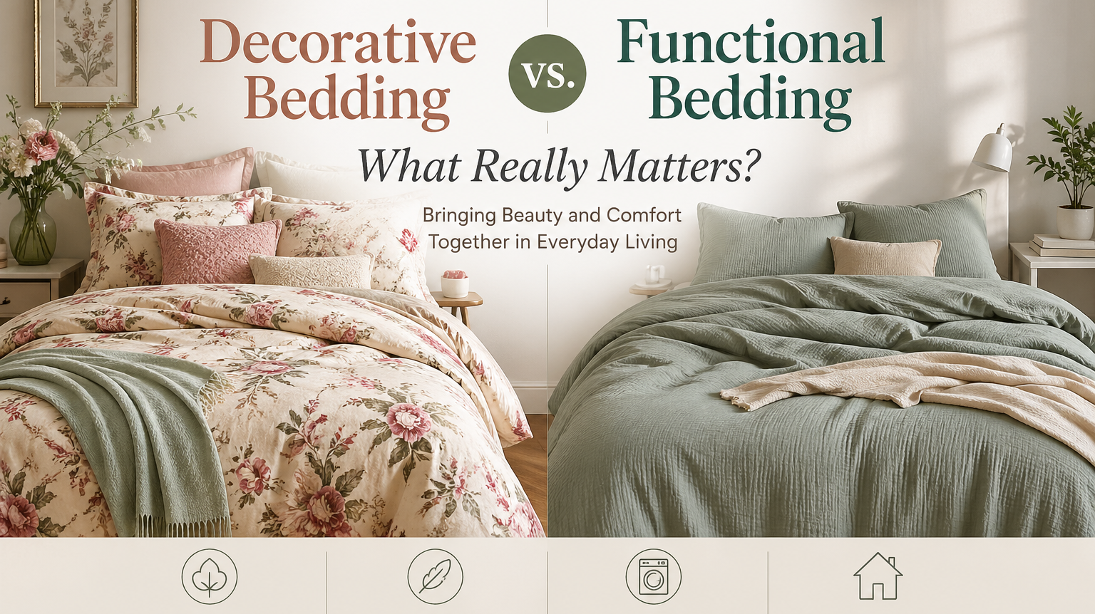 Decorative Bedding vs. Functional Bedding: What Really Matters?
