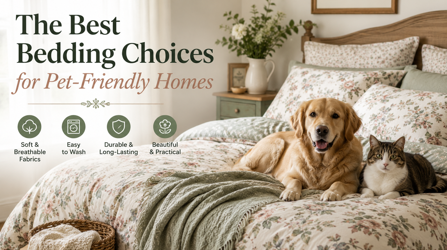 The Best Bedding Choices for Pet-Friendly Homes