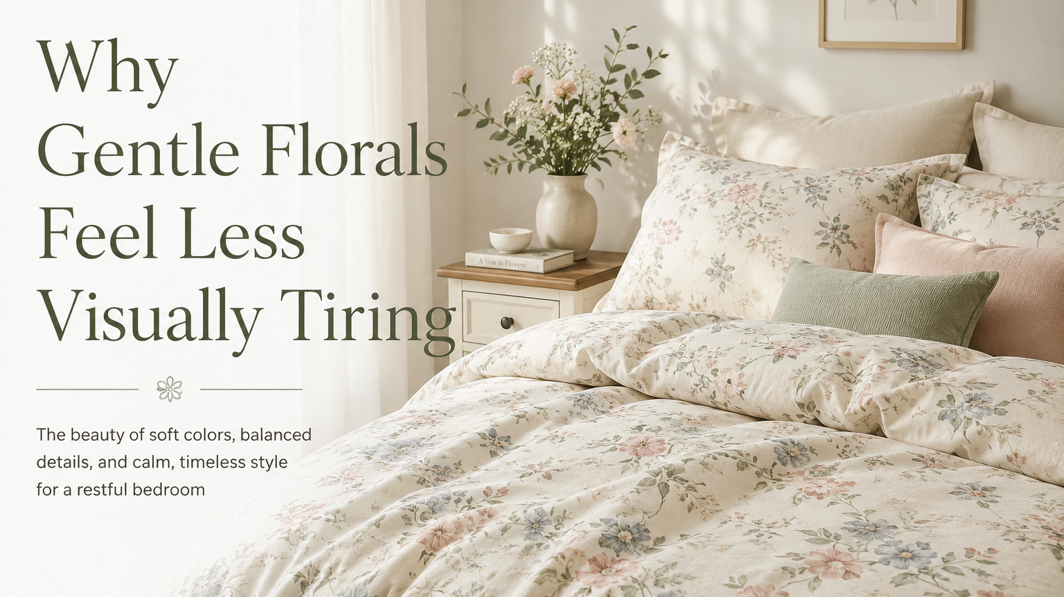 Why Gentle Florals Feel Less Visually Tiring
