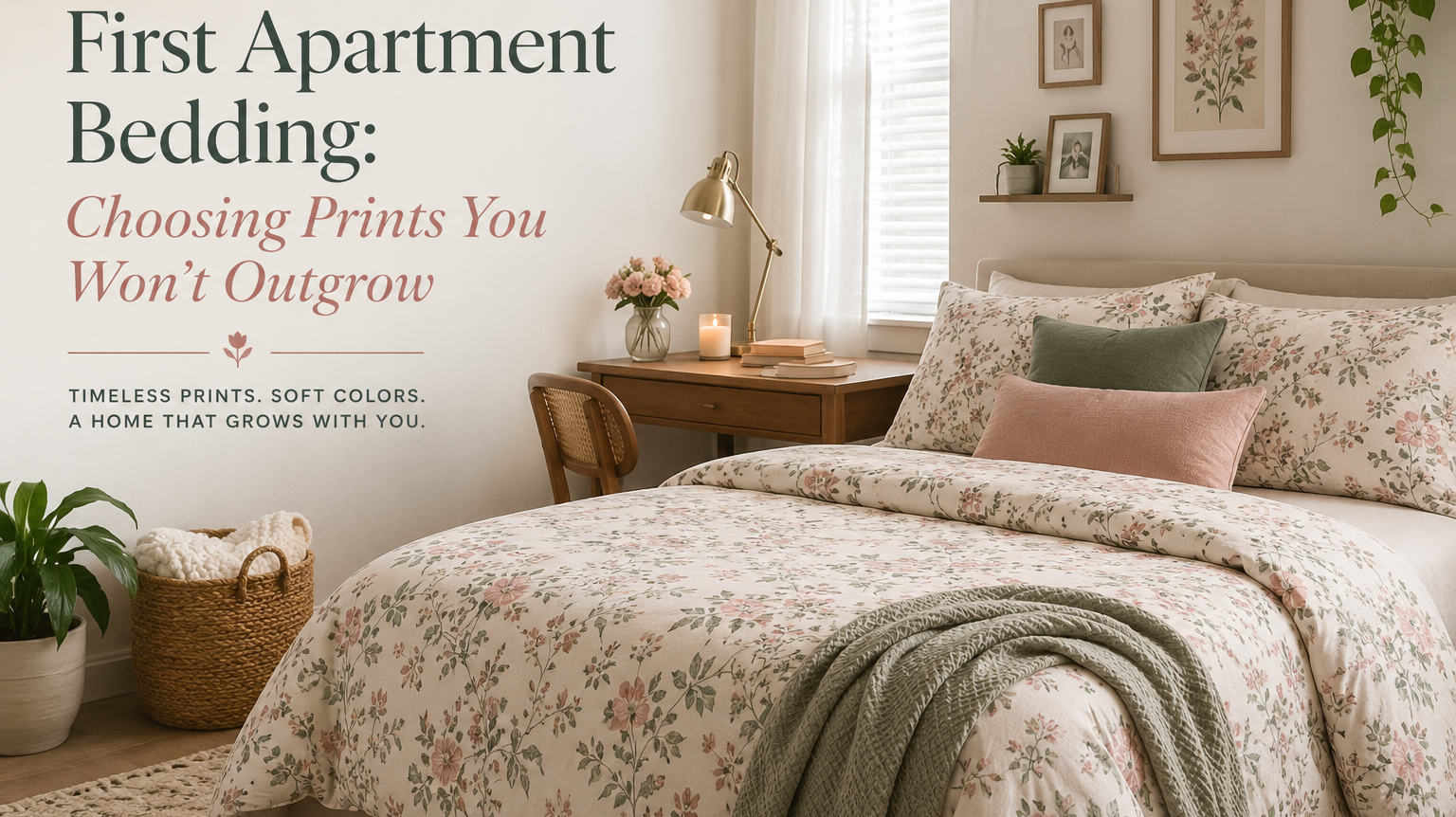 First Apartment Bedding: Choosing Prints You Won’t Outgrow