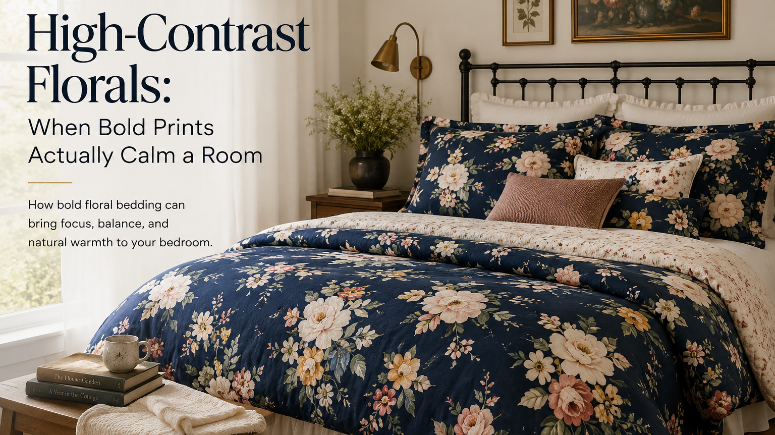 High-Contrast Florals: When Bold Prints Actually Calm a Room