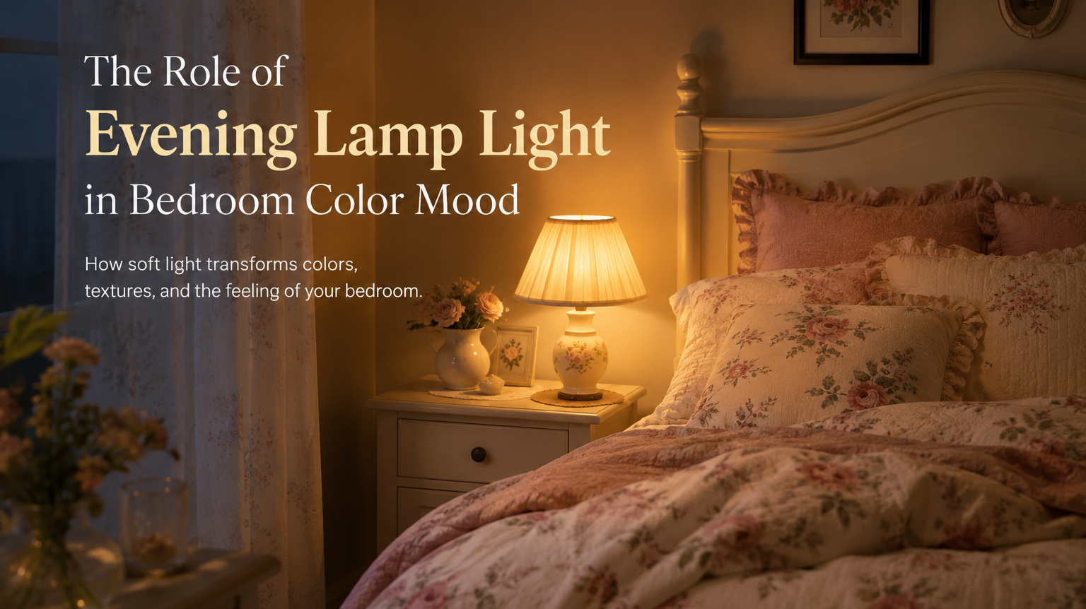 The Role of Evening Lamp Light in Bedroom Color Mood