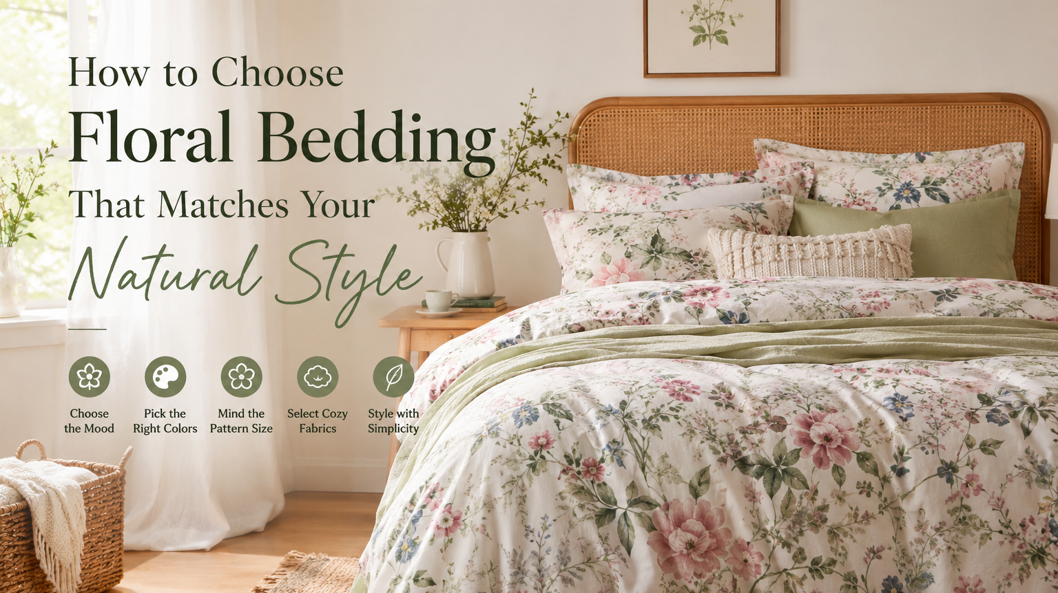 How to Choose Floral Bedding That Matches Your Natural Style