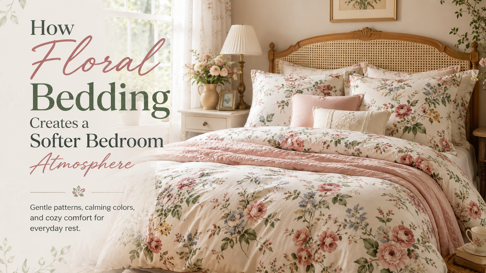 How Floral Bedding Creates a Softer Bedroom Atmosphere