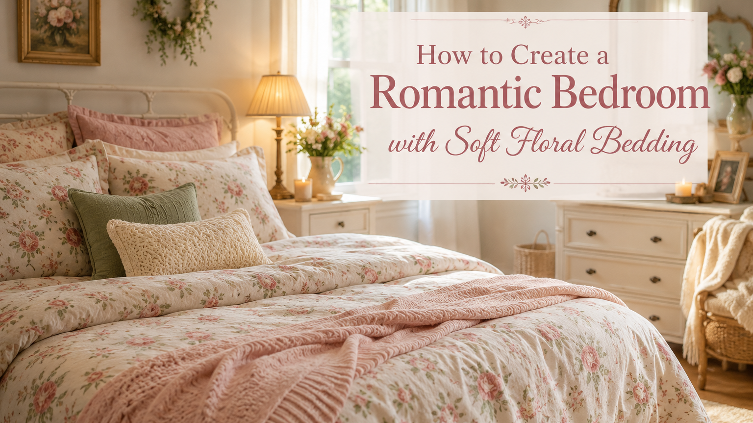 How to Create a Romantic Bedroom with Soft Floral Bedding