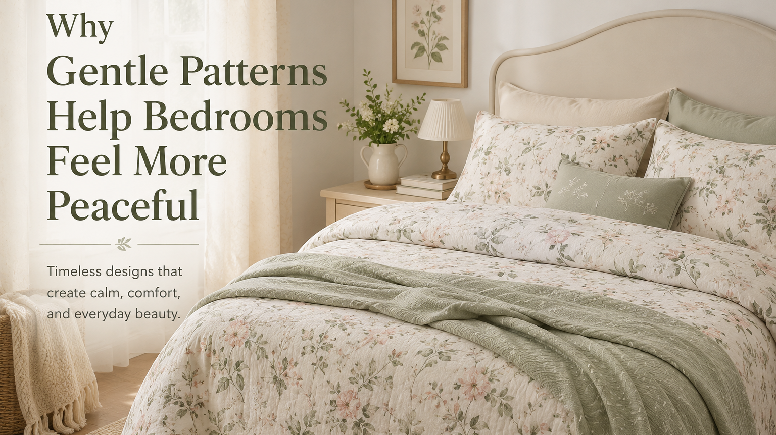 Why Gentle Patterns Help Bedrooms Feel More Peaceful