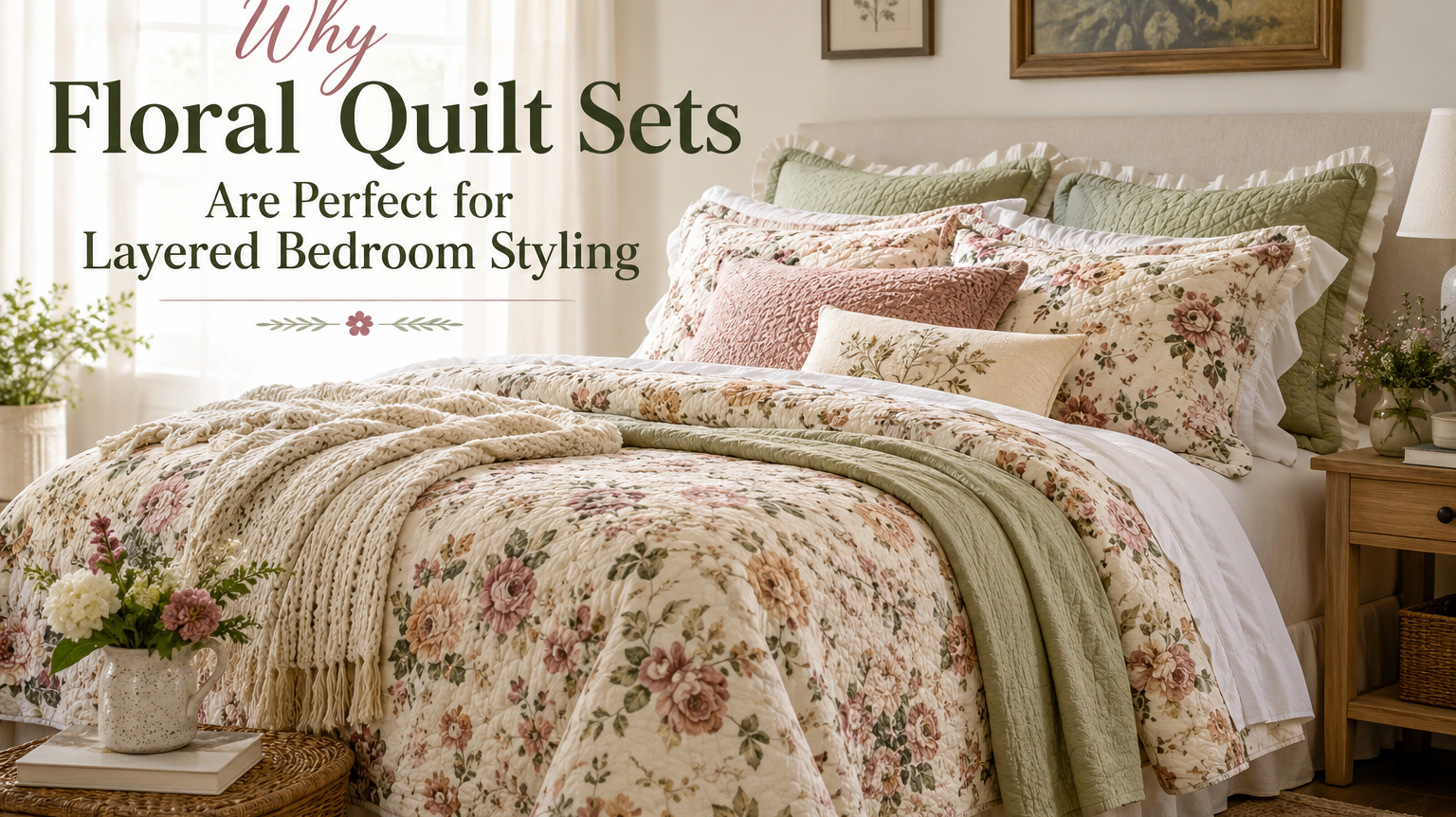Why Floral Quilt Sets Are Perfect for Layered Bedroom Styling