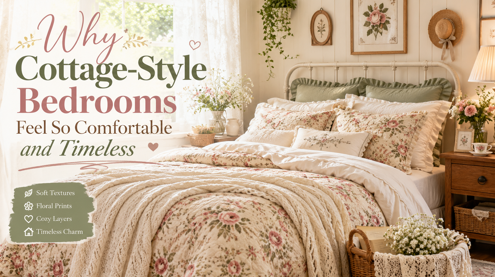 Why Cottage-Style Bedrooms Feel So Comfortable and Timeless