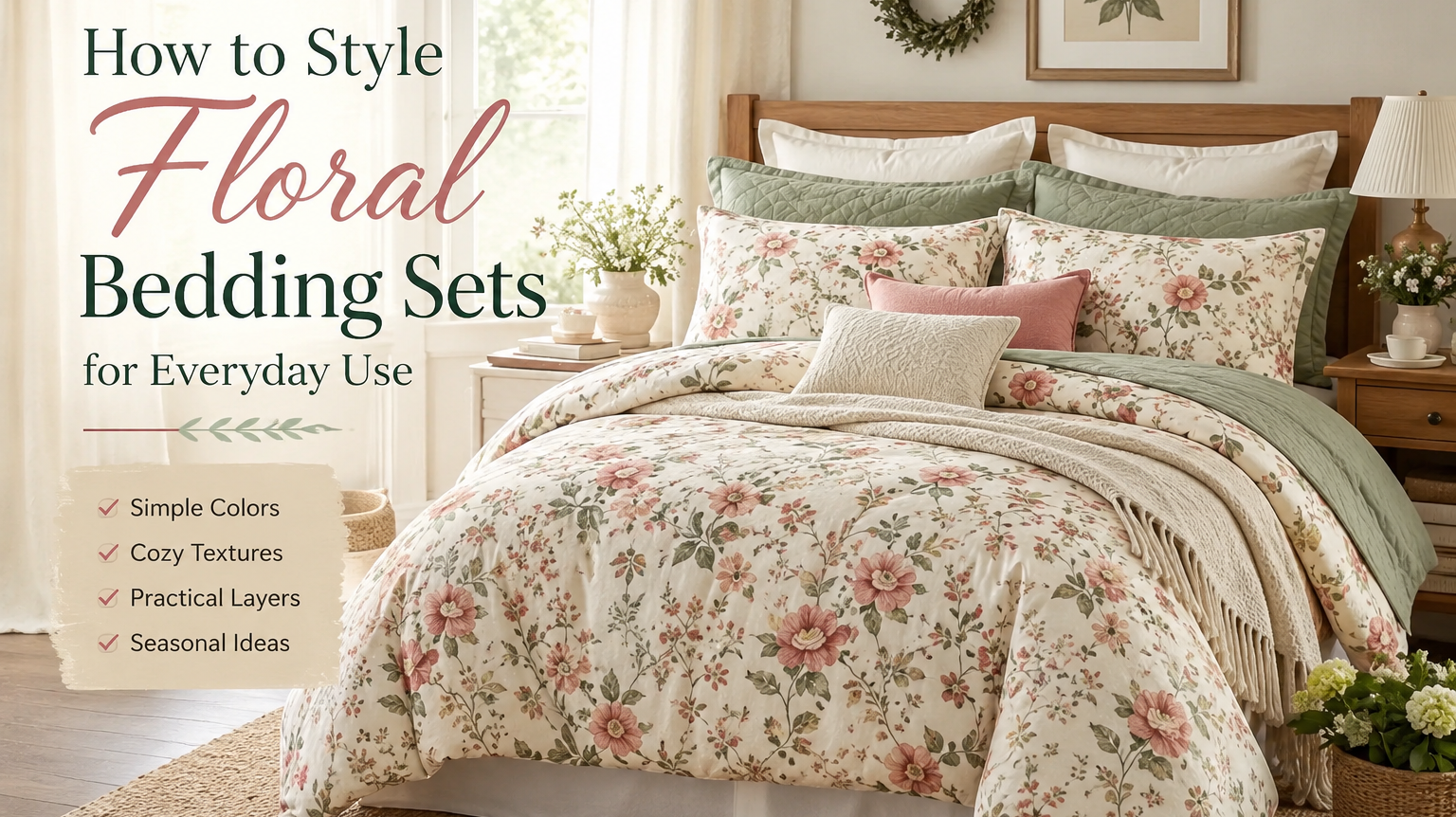 How to Style Floral Bedding Sets for Everyday Use