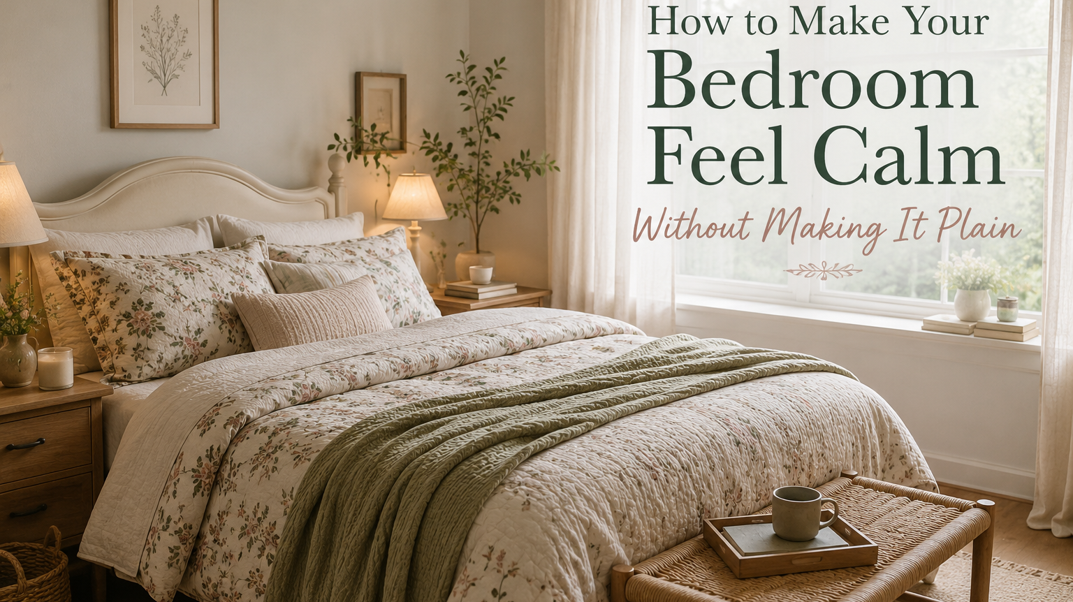 How to Make Your Bedroom Feel Calm Without Making It Plain
