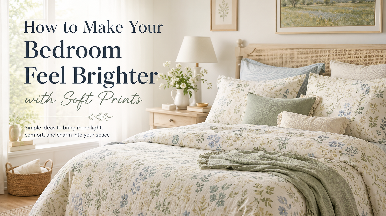 How to Make Your Bedroom Feel Brighter with Soft Prints