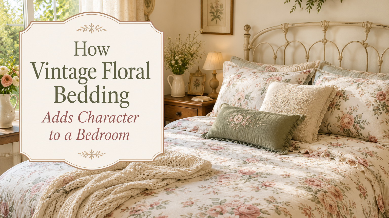 How Vintage Floral Bedding Adds Character to a Bedroom