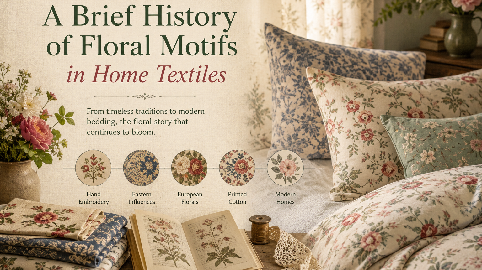 A Brief History of Floral Motifs in Home Textiles