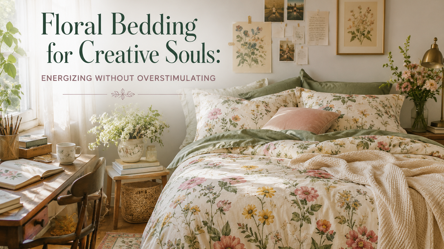 Floral Bedding for Creative Souls: Energizing Without Overstimulating