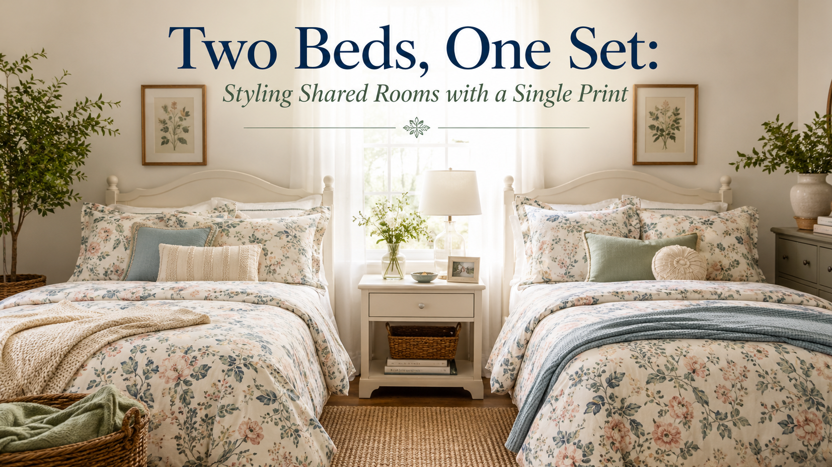 Two Beds, One Set: Styling Shared Rooms with a Single Print