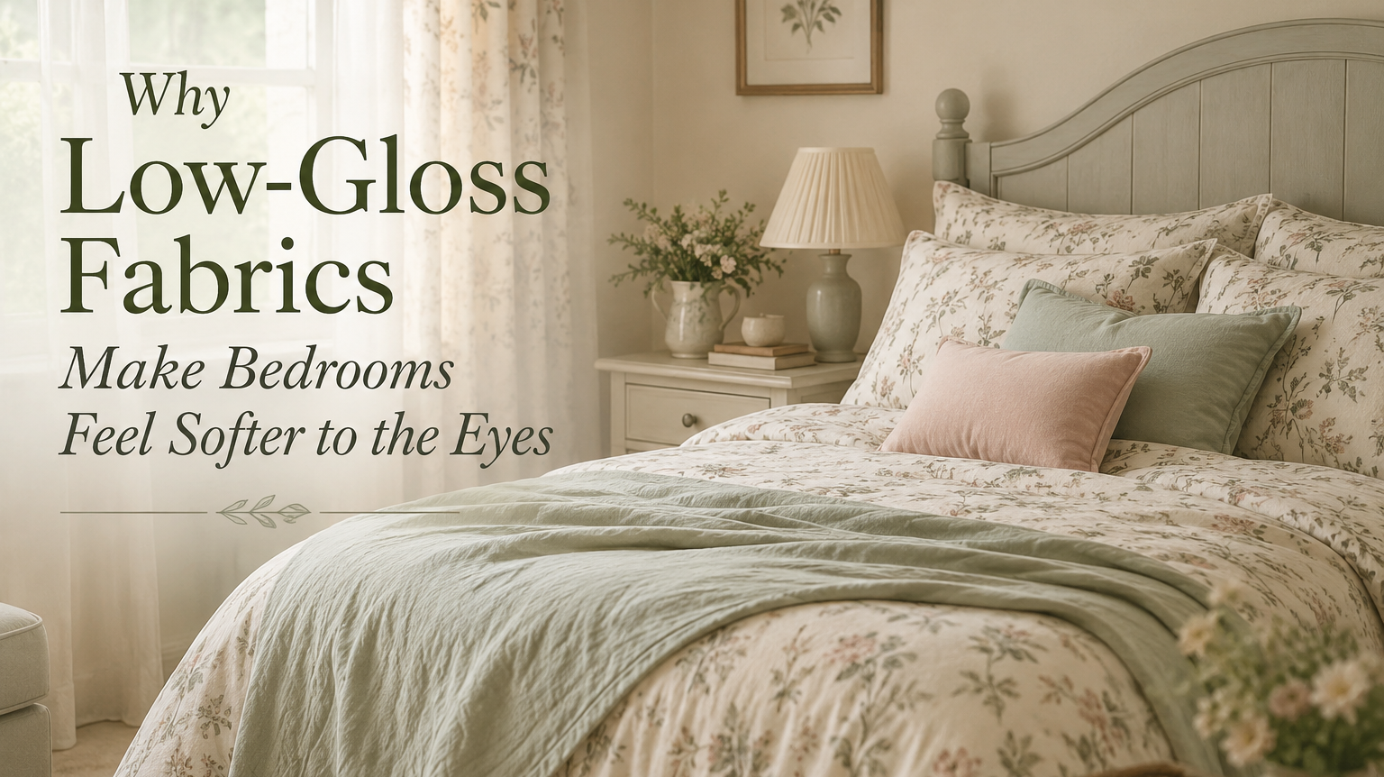 Why Low-Gloss Fabrics Make Bedrooms Feel Softer to the Eyes