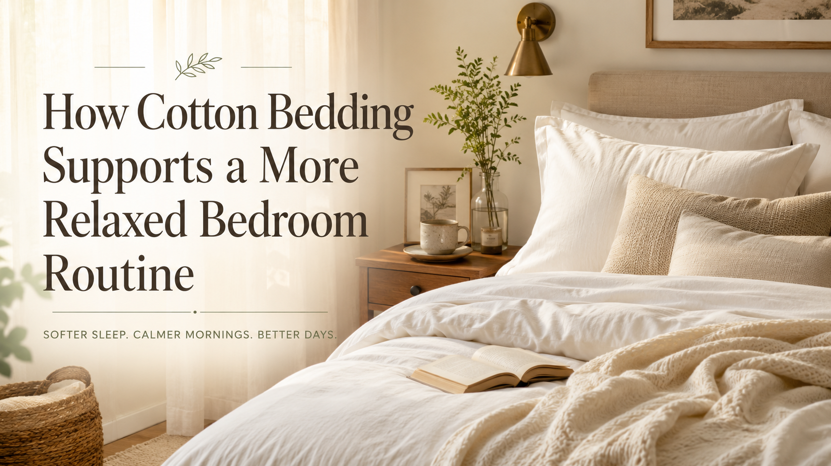 How Cotton Bedding Supports a More Relaxed Bedroom Routine