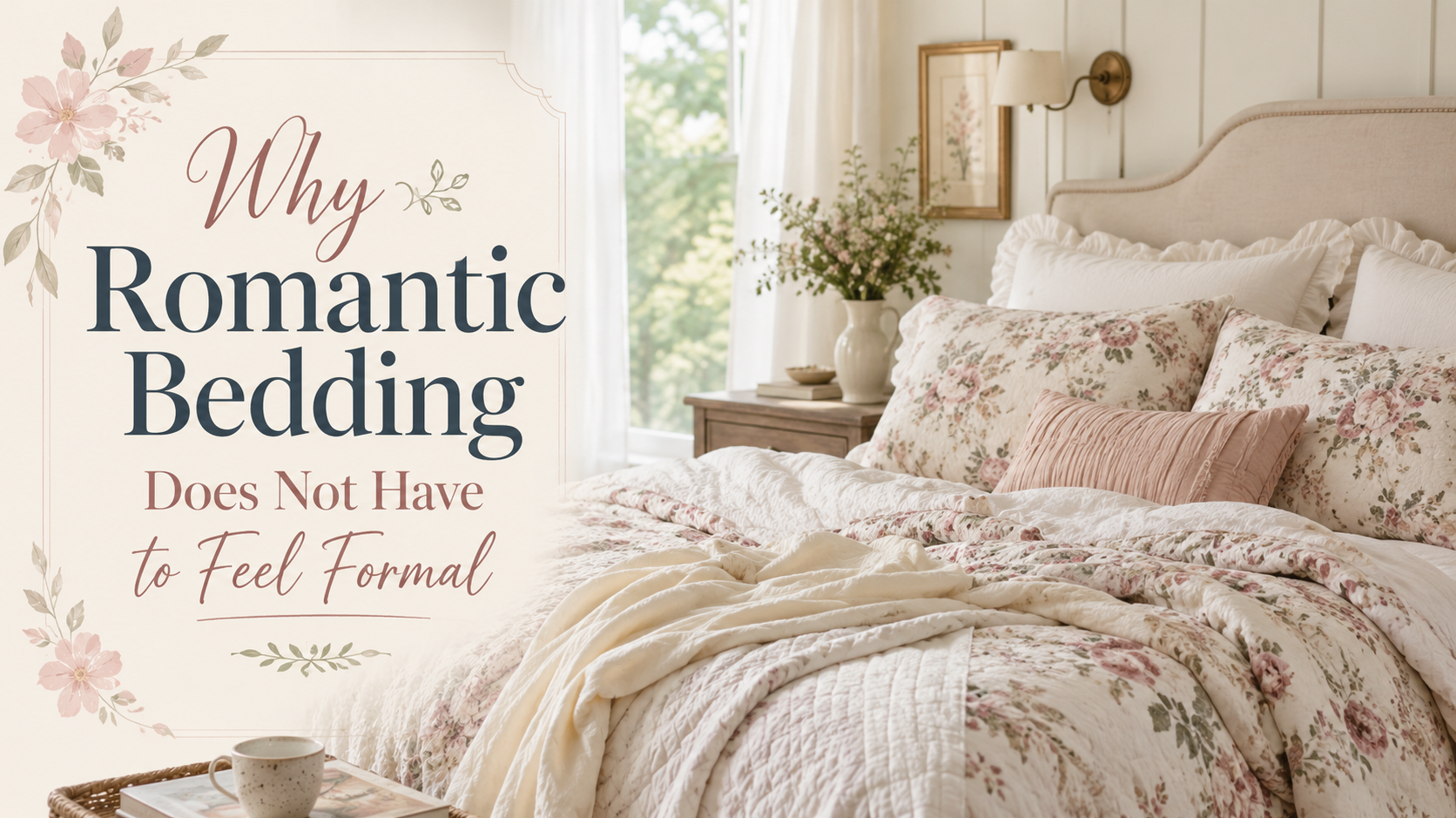 Why Romantic Bedding Does Not Have to Feel Formal