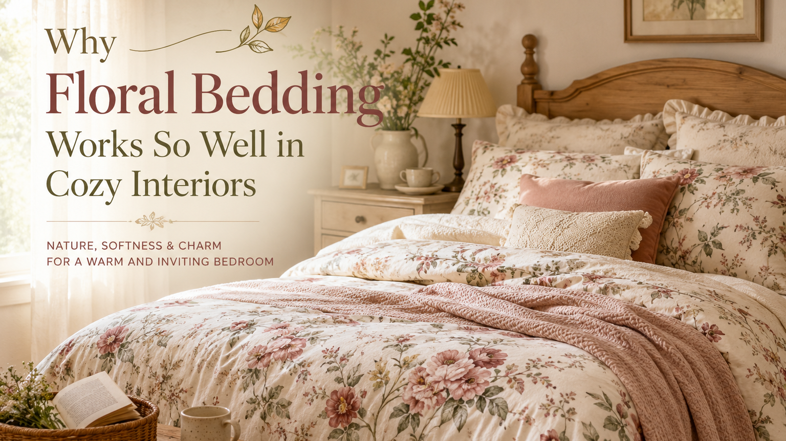 Why Floral Bedding Works So Well in Cozy Interiors