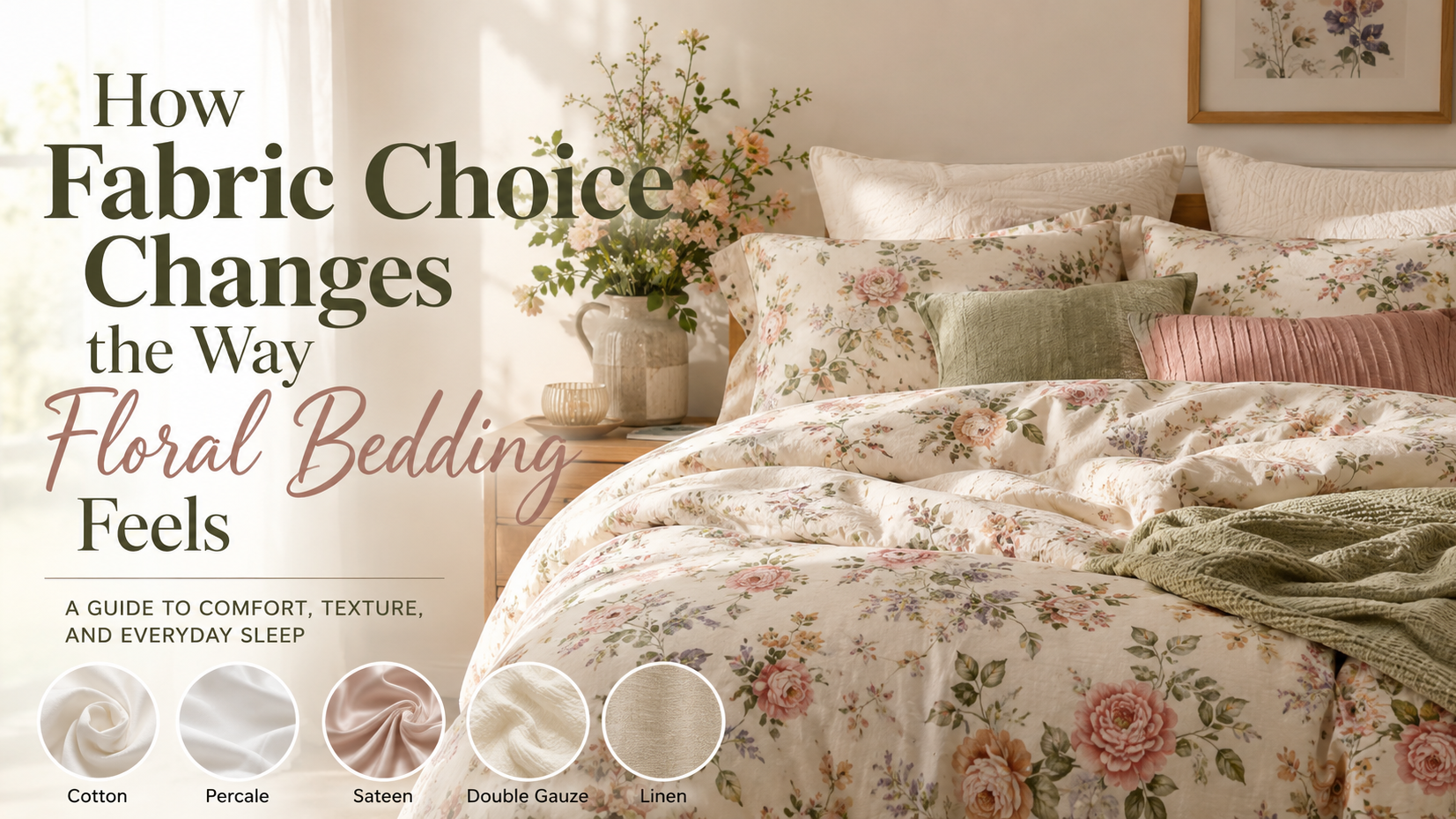 How Fabric Choice Changes the Way Floral Bedding Feels