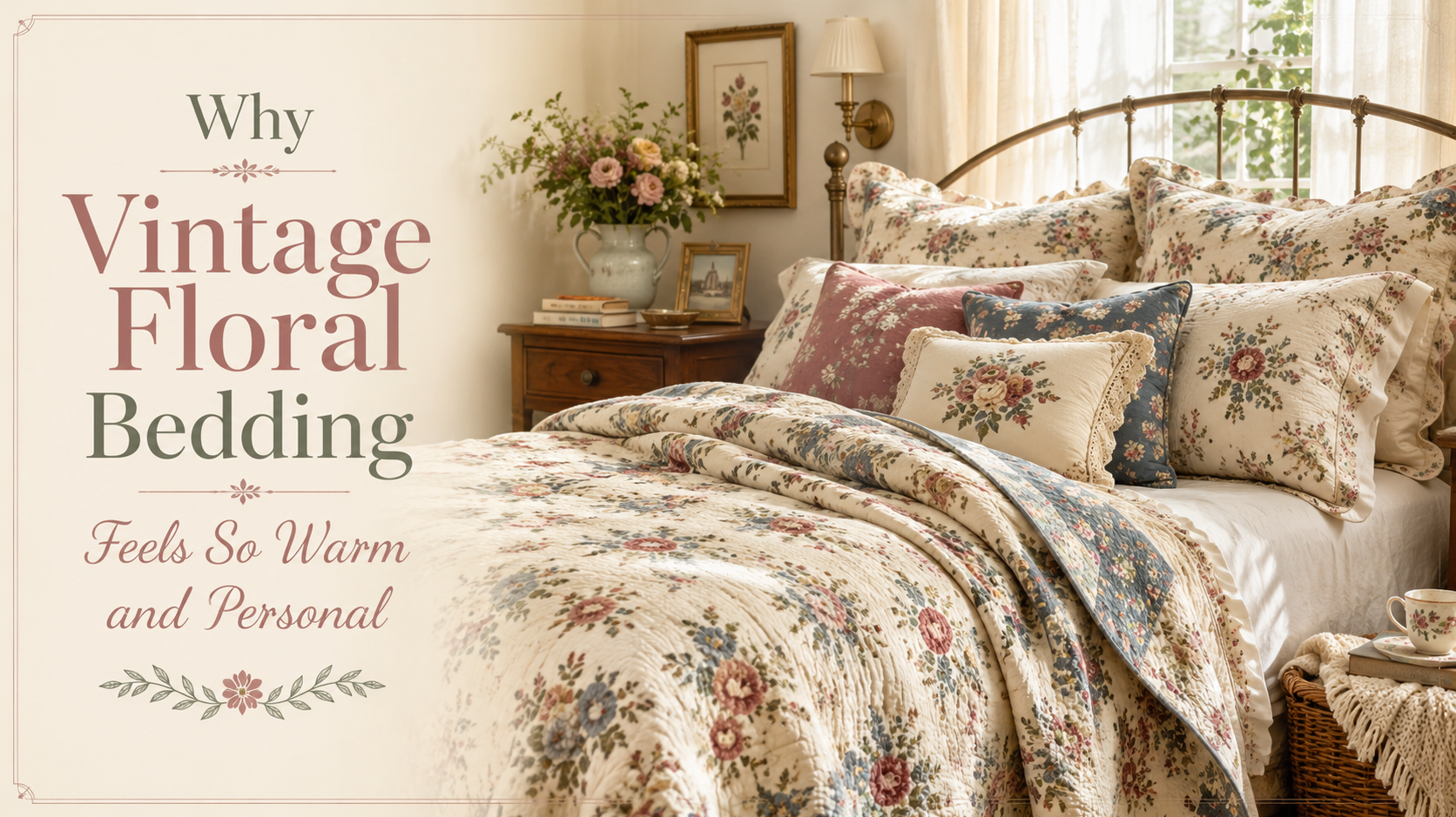 Why Vintage Floral Bedding Feels So Warm and Personal