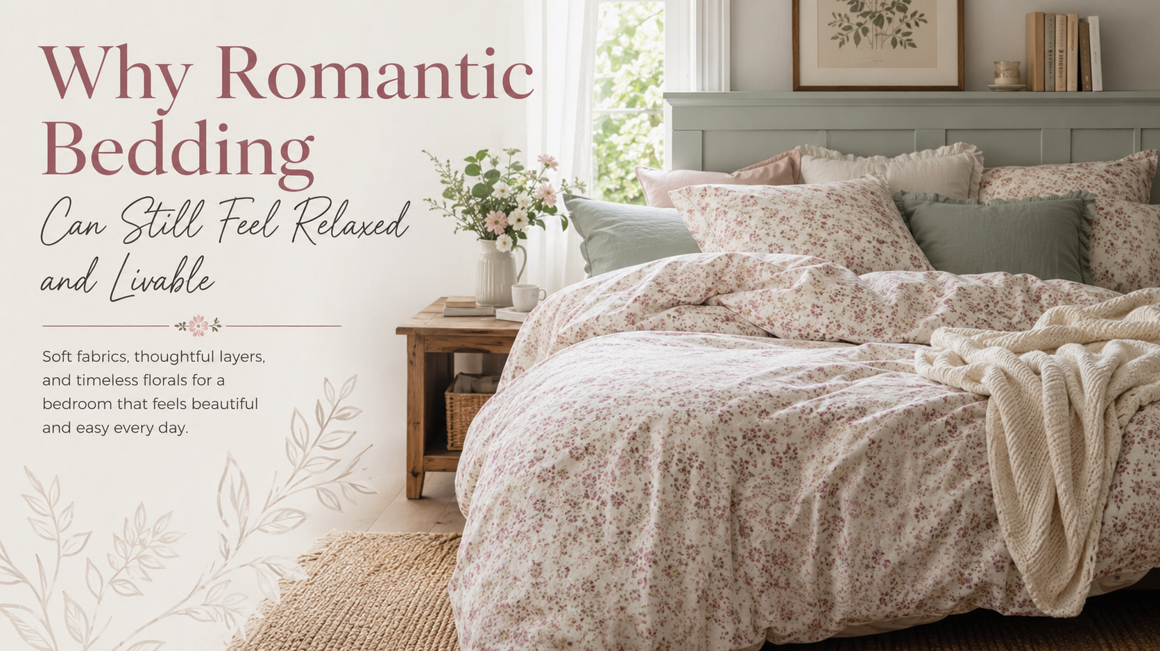 Why Romantic Bedding Can Still Feel Relaxed and Livable