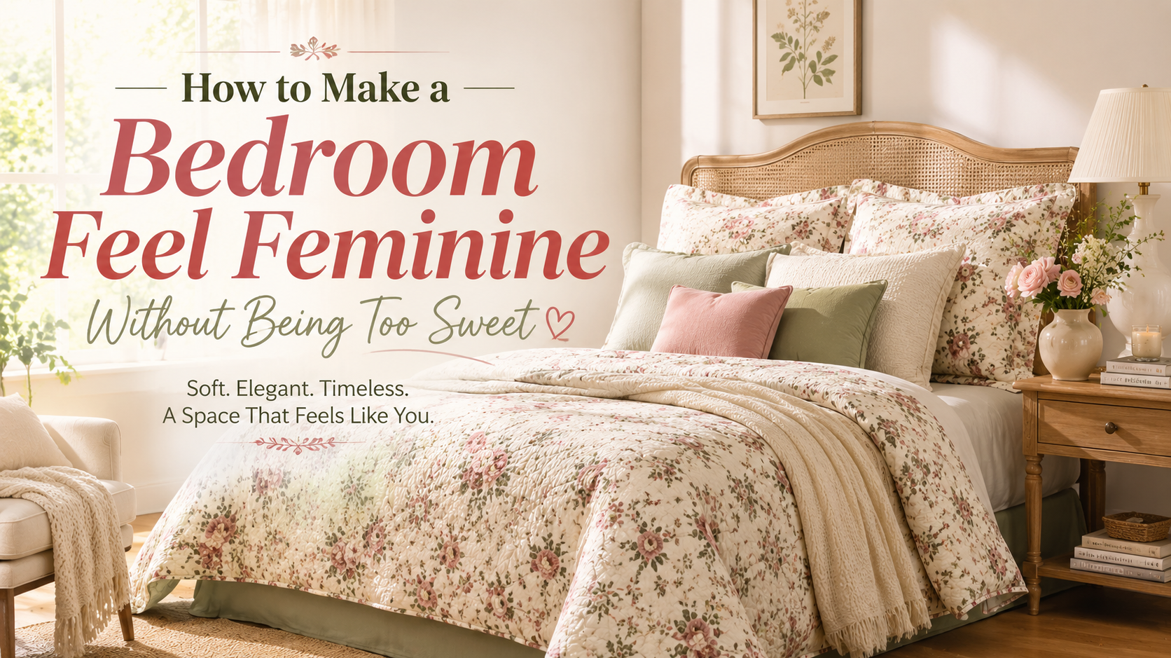 How to Make a Bedroom Feel Feminine Without Being Too Sweet