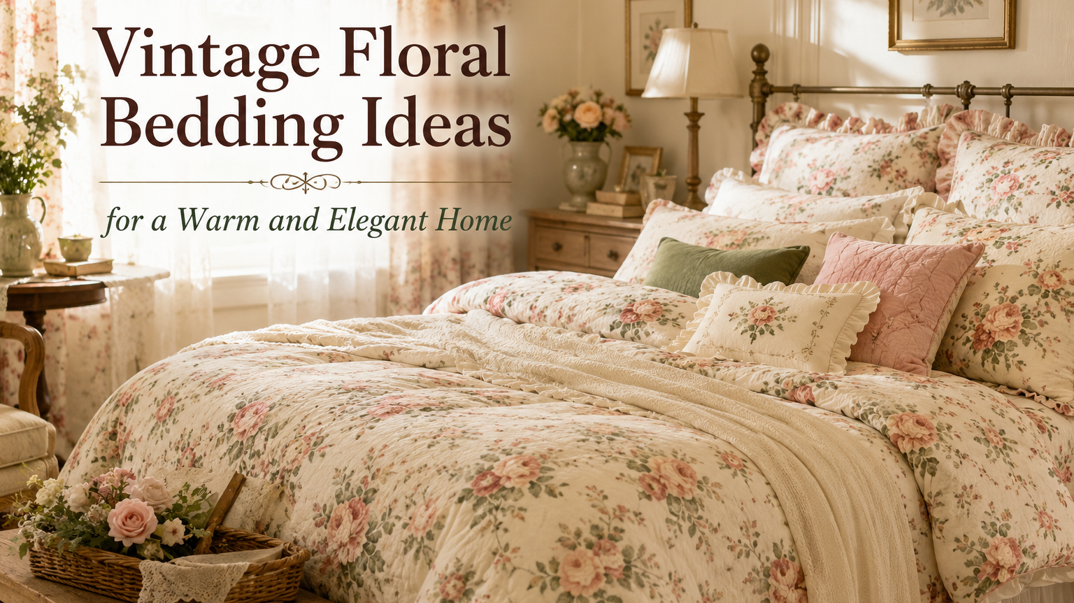 Vintage Floral Bedding Ideas for a Warm and Elegant Home