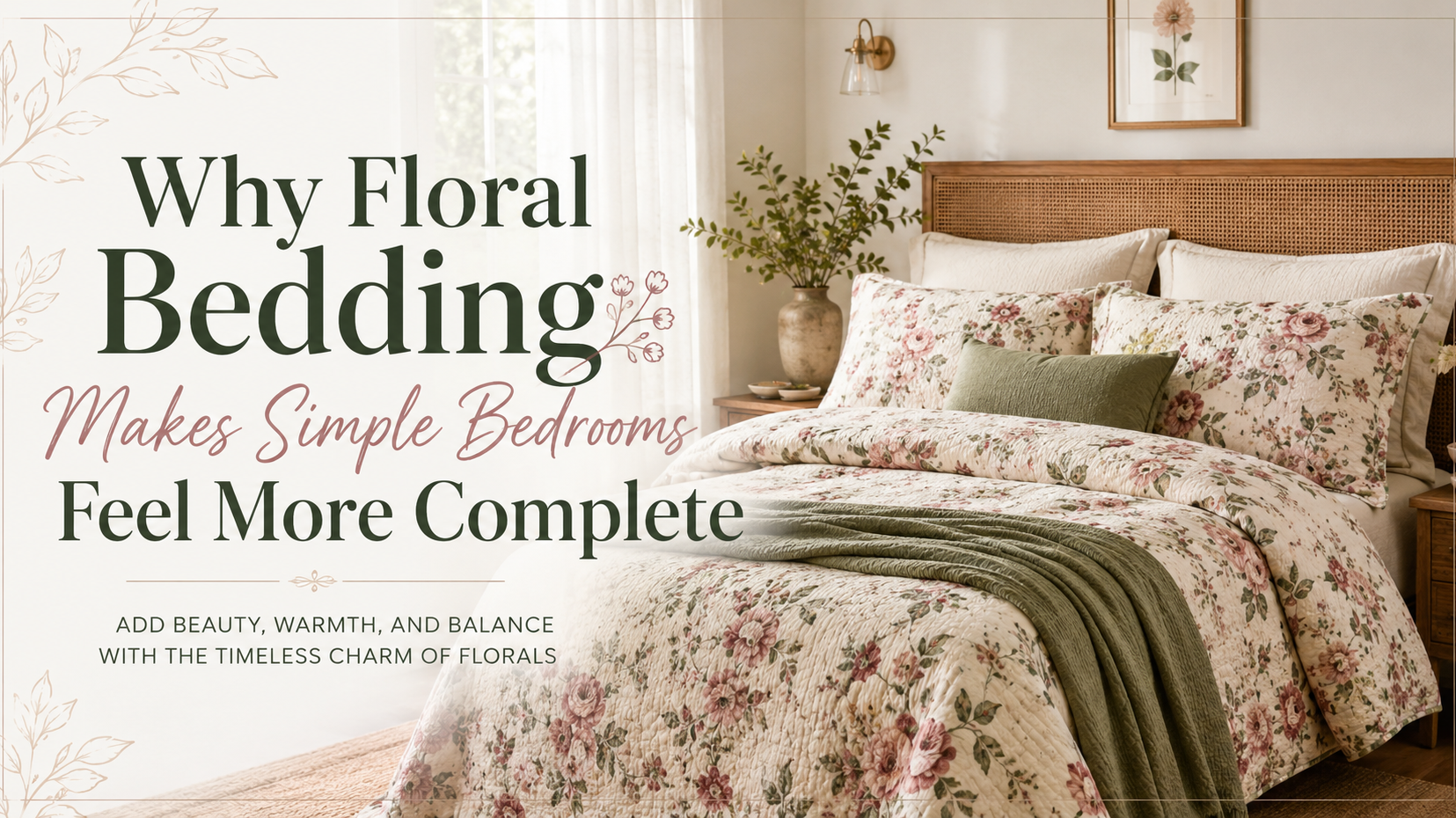 Why Floral Bedding Makes Simple Bedrooms Feel More Complete