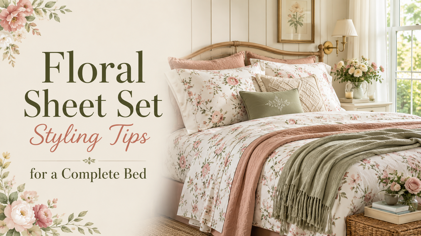 Floral Sheet Set Styling Tips for a Complete Bed
