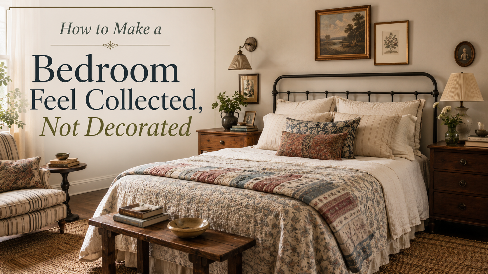 How to Make a Bedroom Feel Collected, Not Decorated