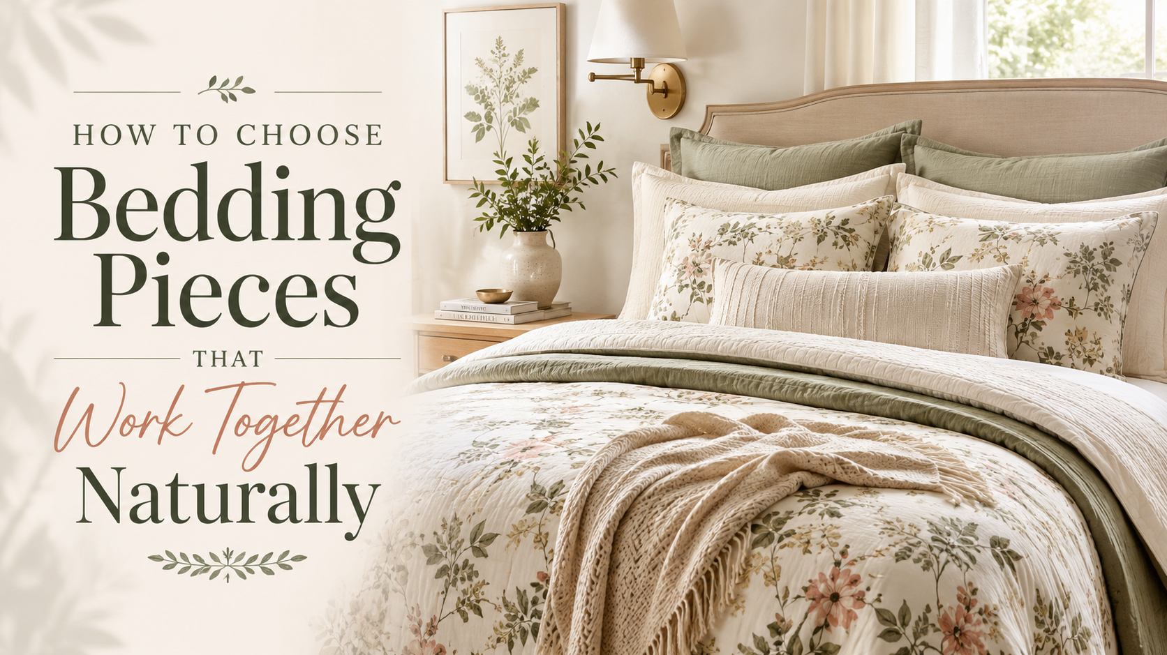 How to Choose Bedding Pieces That Work Together Naturally
