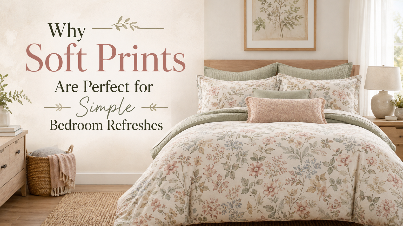 Why Soft Prints Are Perfect for Simple Bedroom Refreshes
