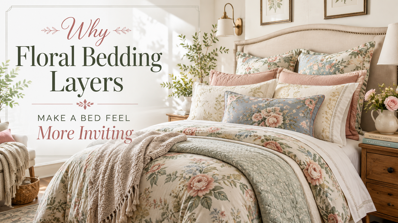Why Floral Bedding Layers Make a Bed Feel More Inviting