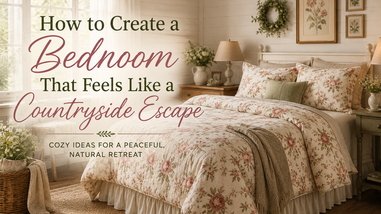 How to Create a Bedroom That Feels Like a Countryside Escape