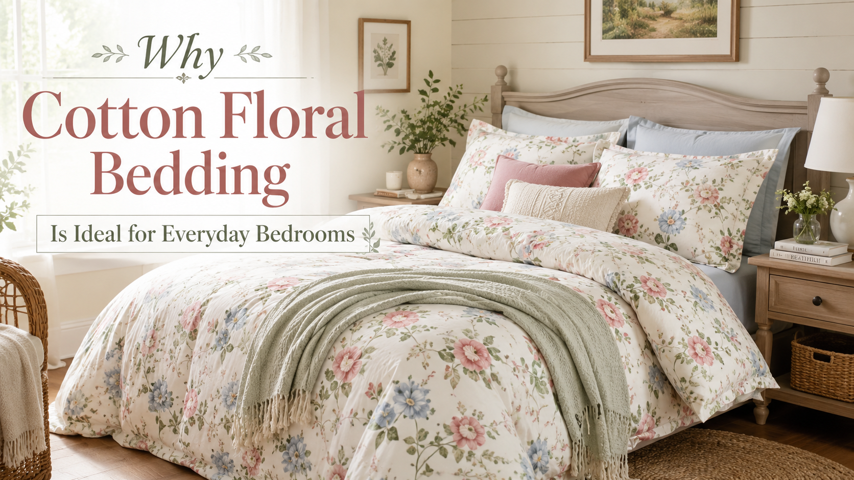 Why Cotton Floral Bedding Is Ideal for Everyday Bedrooms