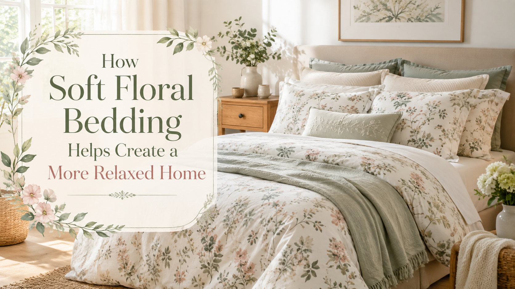 How Soft Floral Bedding Helps Create a More Relaxed Home